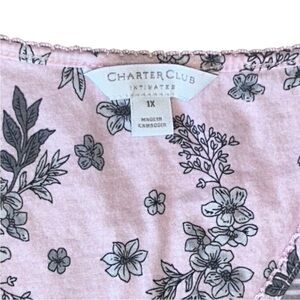 Charter Club Striped Sleep Nightgown 🩶🩶 1X